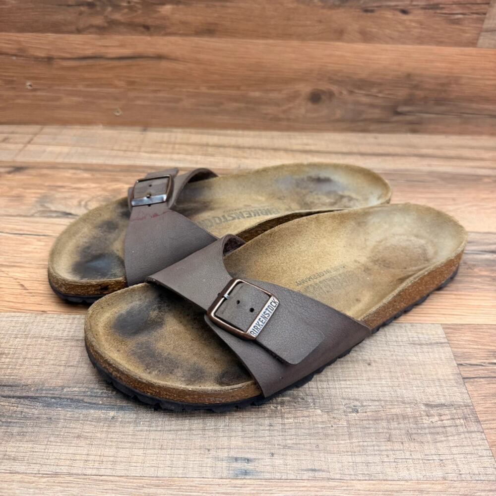 Birkenstock Madrid size 6 37 Buckle Slide Sandal Mocca Narrow Fit